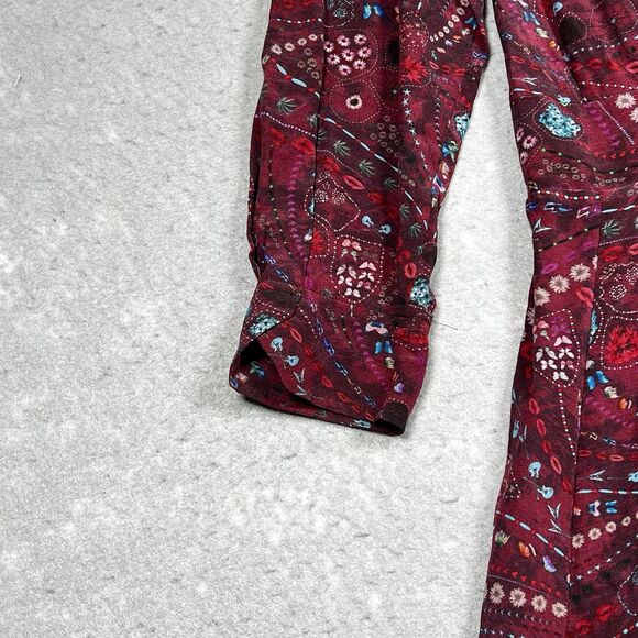 Zadig & Voltaire Dress Womens L Purple Remus Psyche Designer Long Sleeve A-Line - Picture 10 of 13